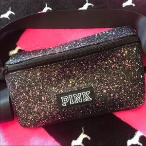 Victoria Secret Pink Multi Glitter Fanny Pack